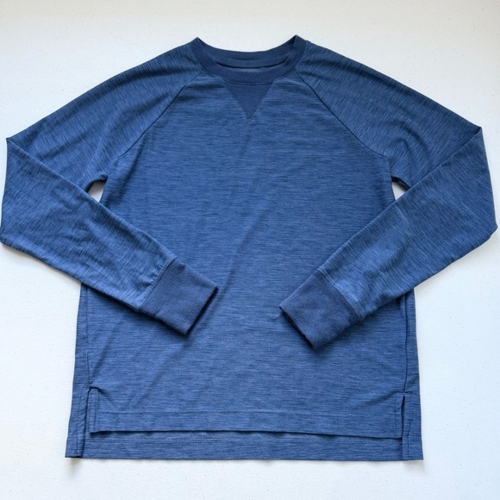 Athleta Girl | Blue Space Dye‎ Long Sleeved Shirt Size L / 12